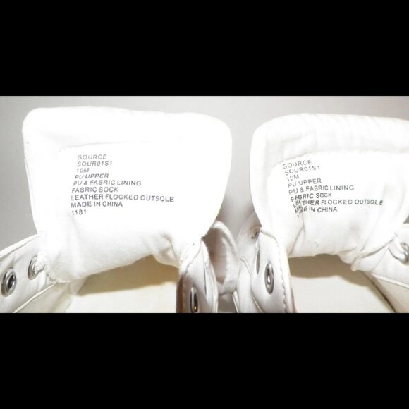 Women's 10 Steve Madden 3 inch Platform Sneaker Shoes Glam Goth Punk - Picture 7 of 11